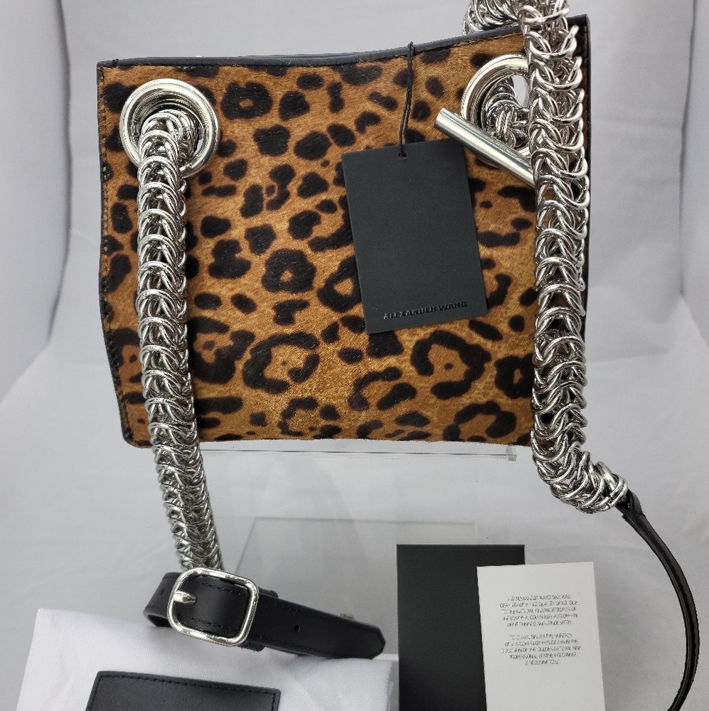 Alexander Wang Genesis Mini Shopper Tote Color Block Leather Crossbody Bag
